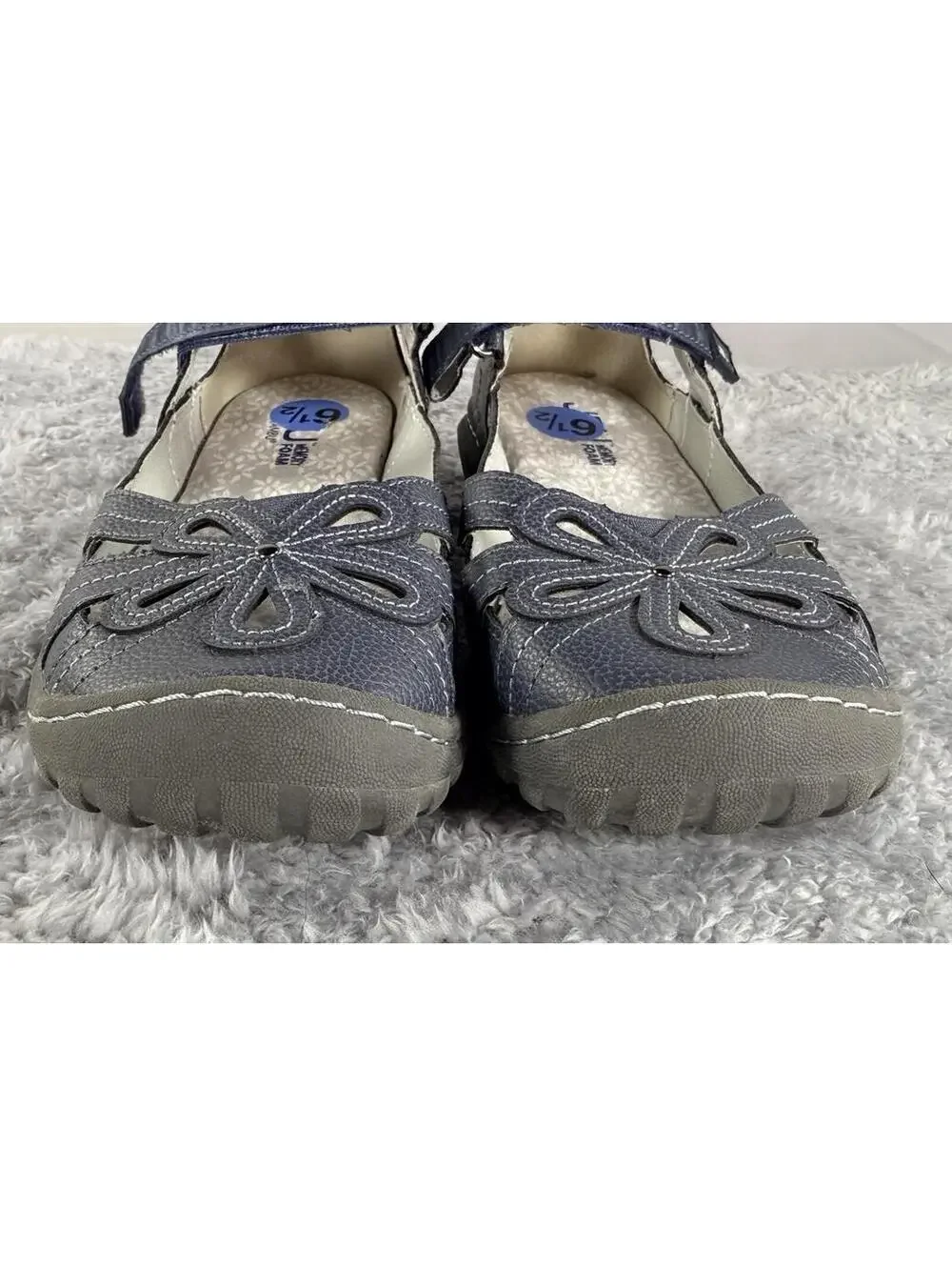 JBU by Jambu Women's  Magnolia Mary Jane Denim Blue Flats Size 6.5M - Picture 5 of 9